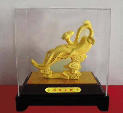 絨沙金一生如意多寶多?；?60擺件 工藝與寓意的完美融合