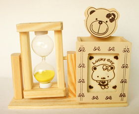 淘達官方沙漏木筆筒飾品 匠心工藝的實用與美觀融合